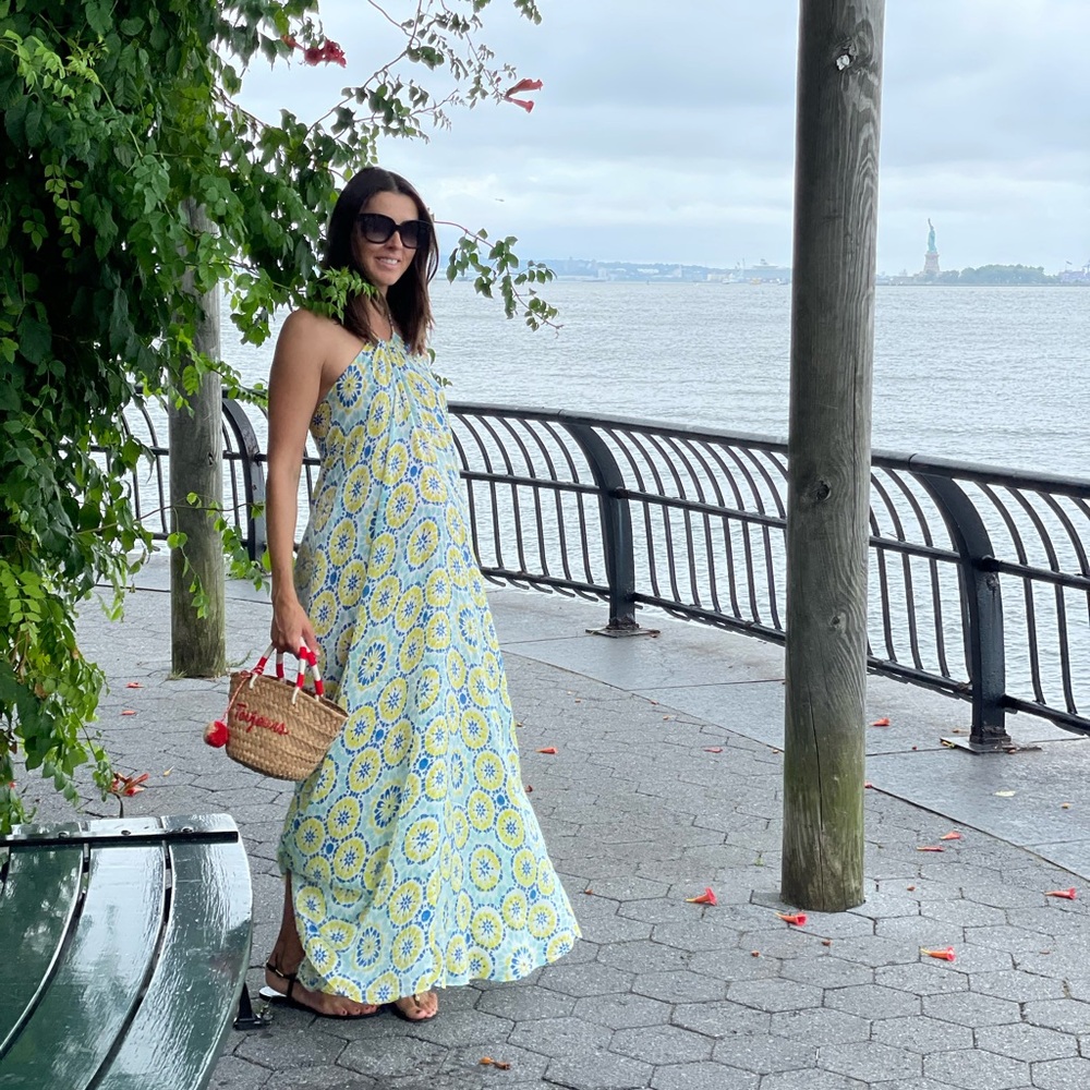 Ro’s Garden summer maxi halter dress.